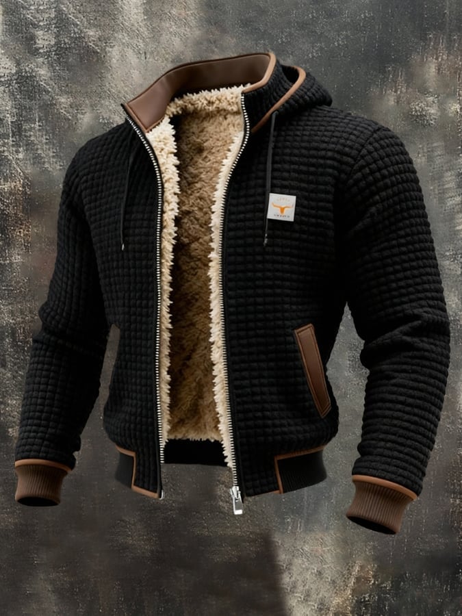 Fleecegefütterte Winterjacke Von Alder Schwarz S 