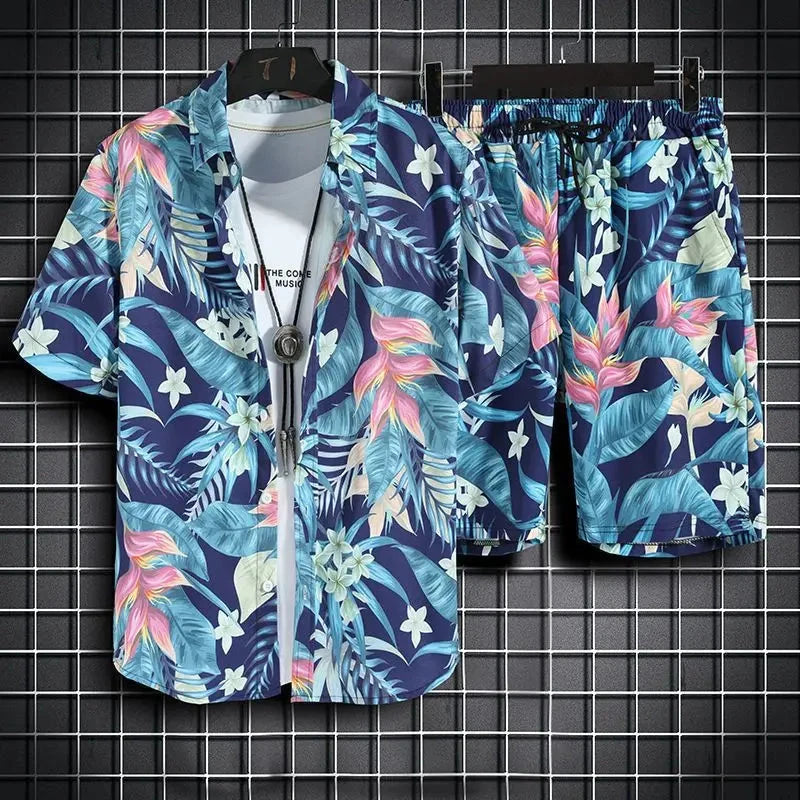 Florales Sommer-Set Von Alder Dunkelblau M 