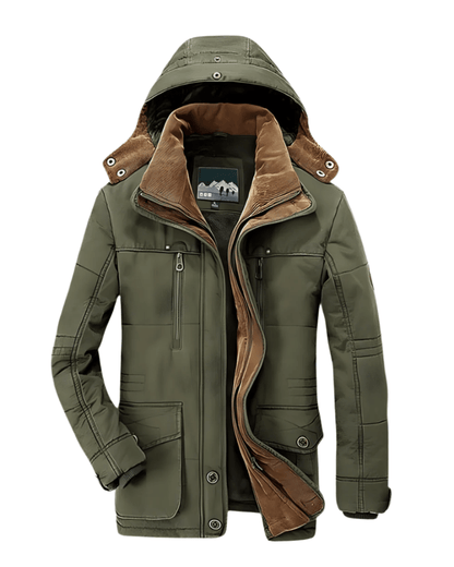 Francesco Gepolsterte Winterjacke Von Alder Grün XS 