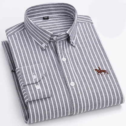 Givalli - Elegantes Baumwollhemd Von Alder Grau 44 | 3XL 
