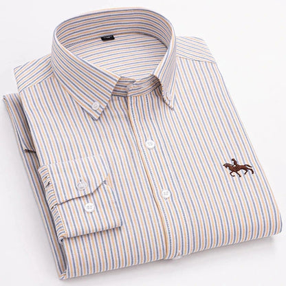 Givalli - Elegantes Baumwollhemd Von Alder Khaki 38 | XS 