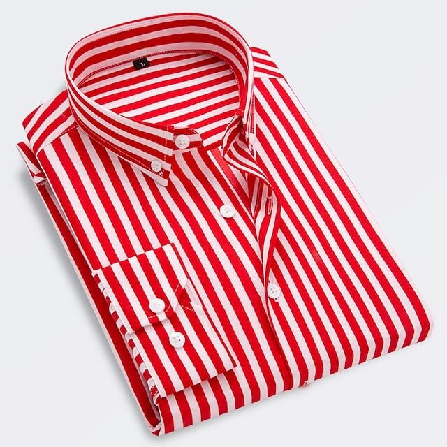 Givalli - Hemd mit Streifen Blouses_M Von Alder Rot S 