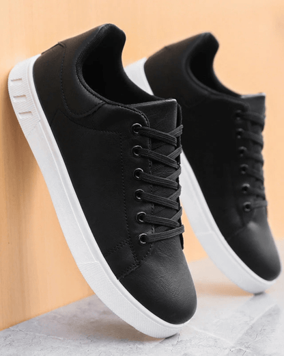 Klassische Leder-Sneakers Klassische Leder-Sneakers Von Alder Schwarz 39 
