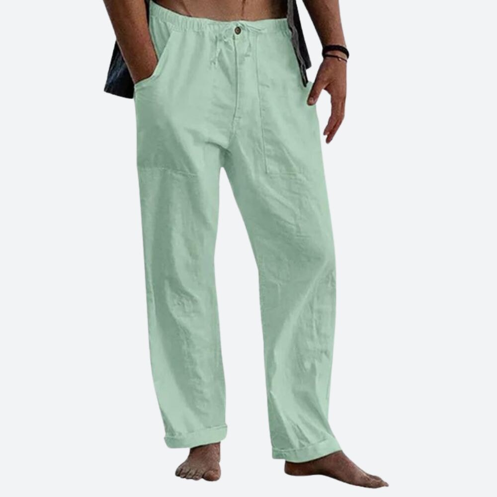 Klassische Leinenhose Jeans_M Von Alder Hellgrün M 