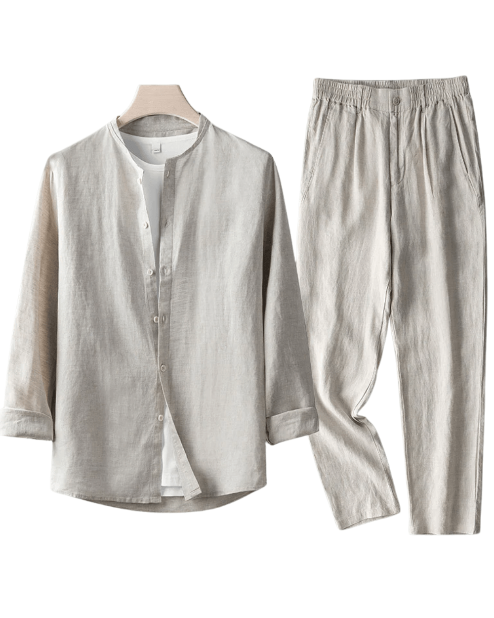 Klassisches Leinen-Outfit Klassisches Leinen-Outfit Von Alder Beige M 