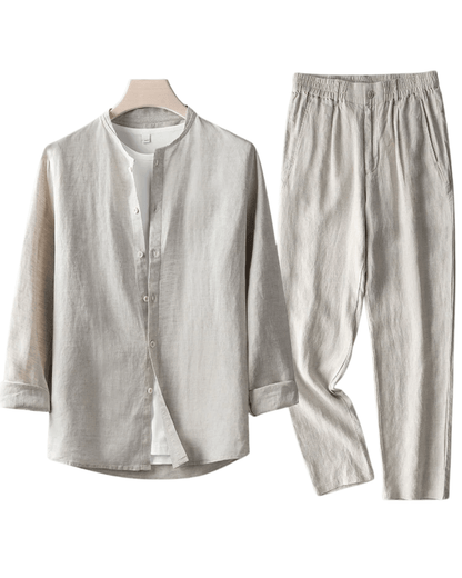 Klassisches Leinen-Outfit Klassisches Leinen-Outfit Von Alder Beige M 