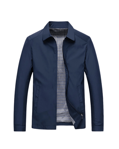 Lässige Herrenjacke Von Alder Blau M 