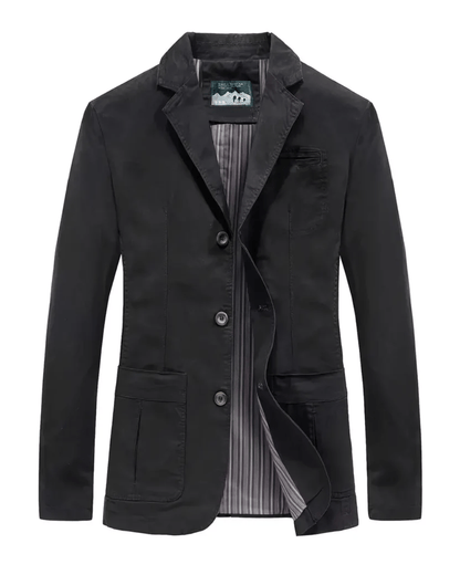 Lässige Herrenjacke Von Alder Schwarz XS 