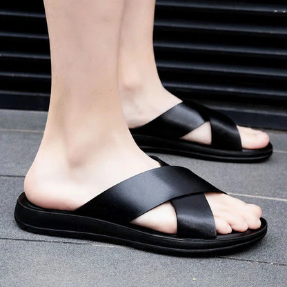Lässige Ledersandalen Lässige Ledersandalen Von Alder 