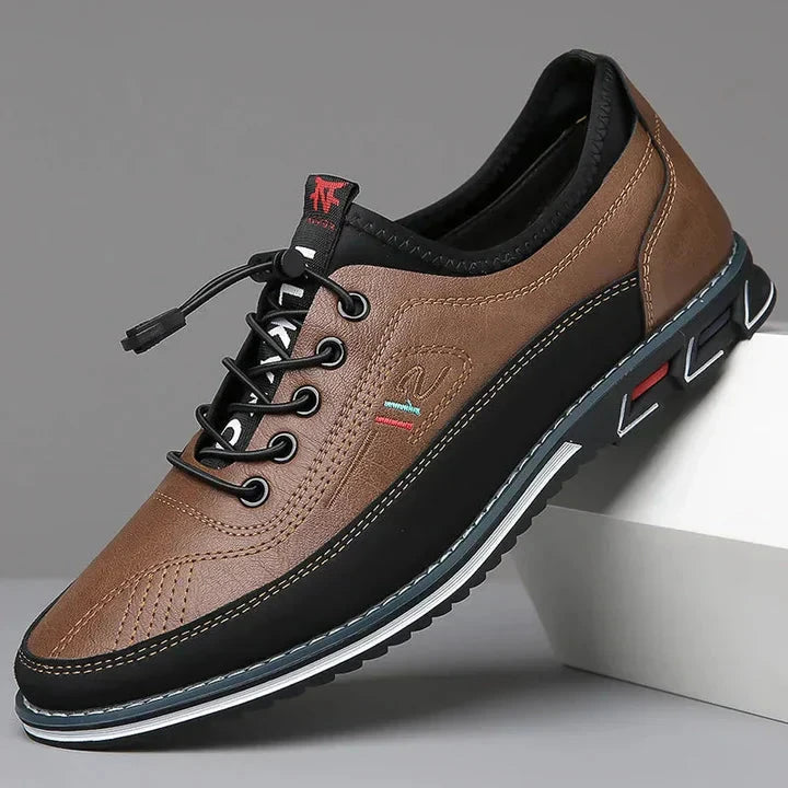 Lässige Lederschuhe Von Alder Dunkelbraun 38 