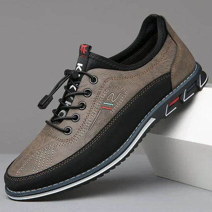 Lässige Lederschuhe Von Alder Khaki 38 