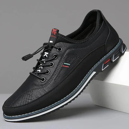 Lässige Lederschuhe Von Alder Schwarz 38 