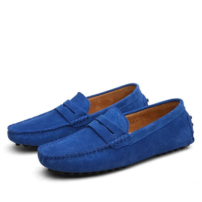 Lässige Wildleder Slipper Von Alder Blau 39 