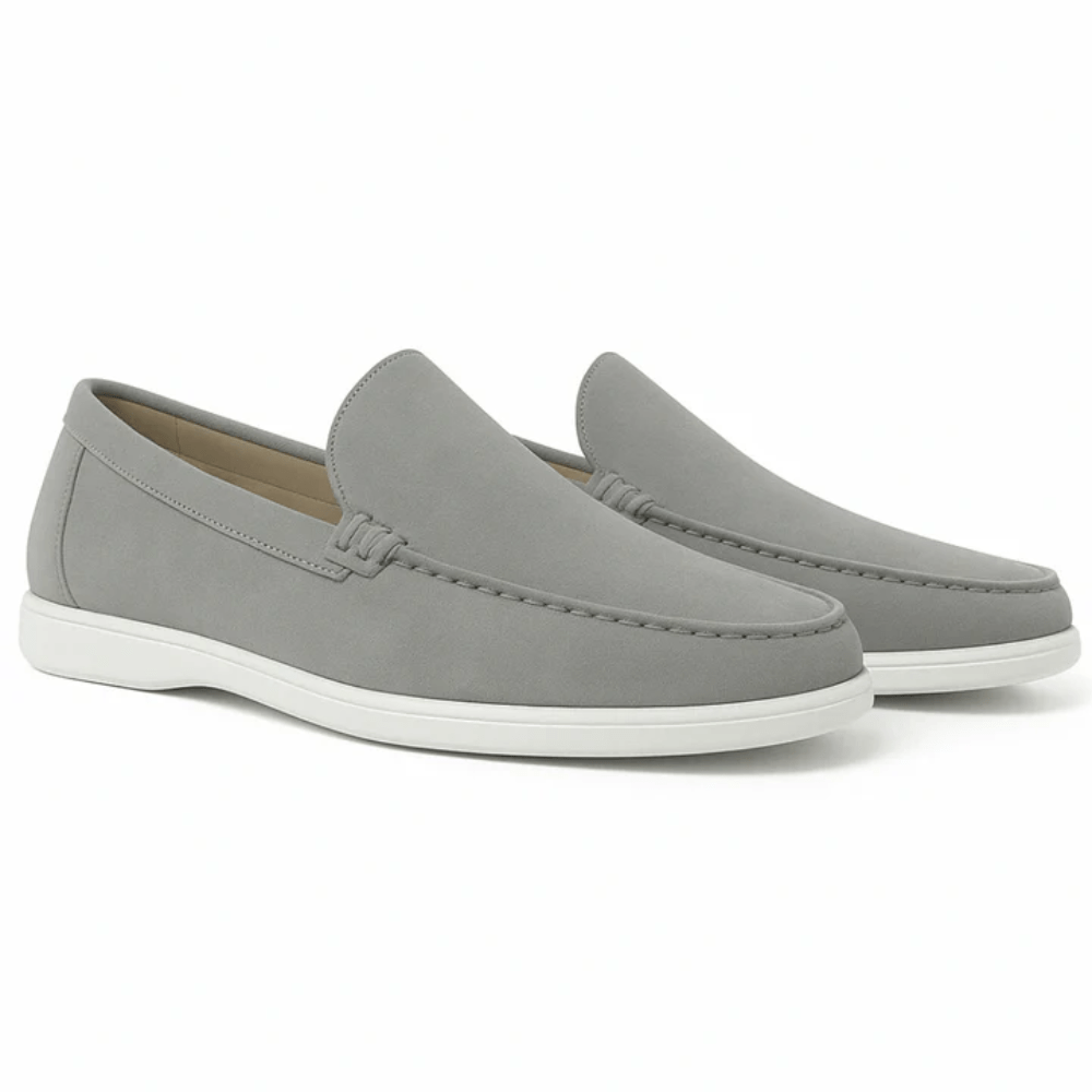 Lässige Wildleder Slipper Von Alder Grau 39 