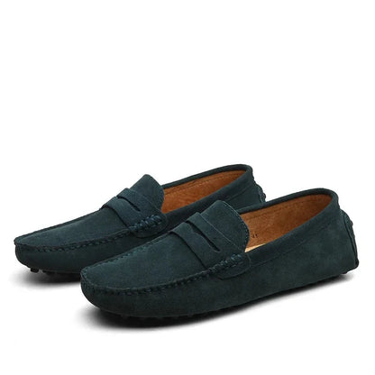 Lässige Wildleder Slipper Von Alder Grün 38 