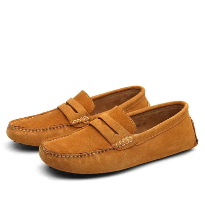 Lässige Wildleder Slipper Von Alder Hellbraun 38 