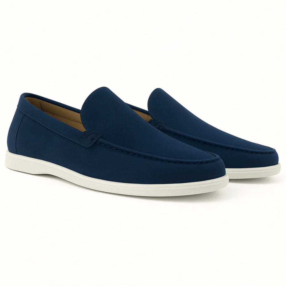 Lässige Wildleder Slipper Von Alder Marineblau 39 