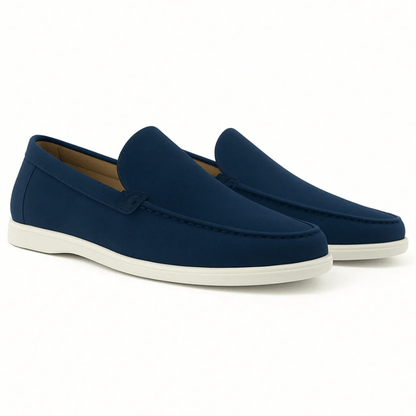 Lässige Wildleder Slipper Von Alder Marineblau 39 