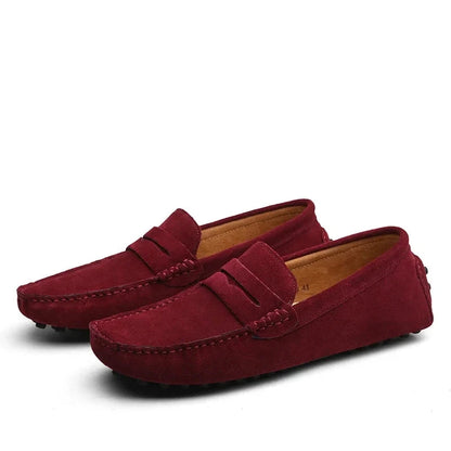 Lässige Wildleder Slipper Von Alder Rot 40 