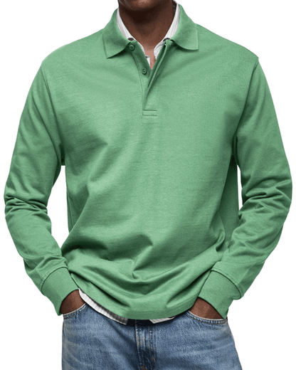 Lässiger Polo-Pullover Von Alder Grün S 