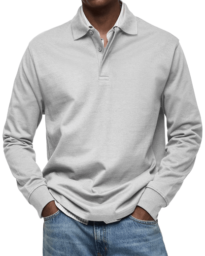 Lässiger Polo-Pullover Von Alder Weiß S 