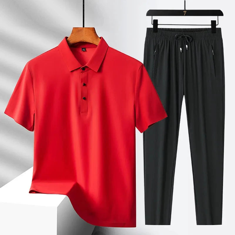 Lässiges 2-Teile-Set Von Alder Rot M 