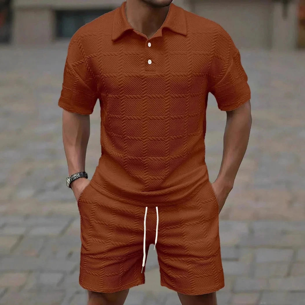 Lässiges Polo-Set Von Alder Braun S 