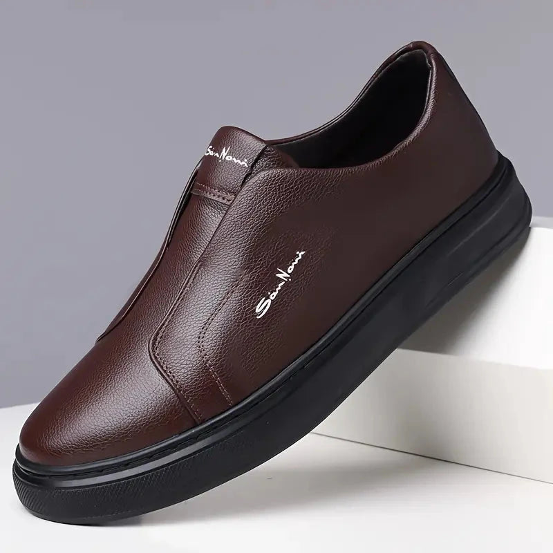 Leder Slipper Von Alder Braun 38 