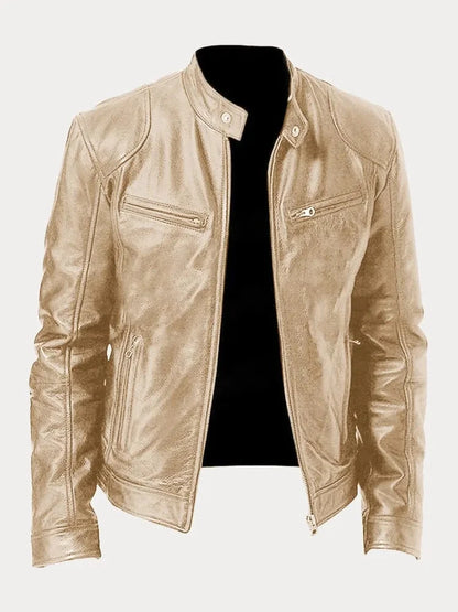 Lederjacke Von Alder Gold S 