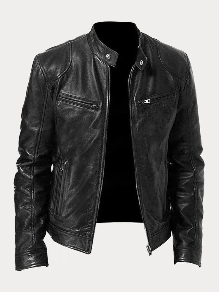 Lederjacke Von Alder Schwarz S 