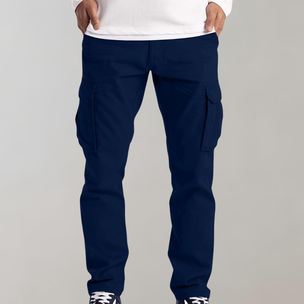 Leichte Cargo-Hose Fashion Men Pants Cargo All-year Von Alder Blau S 