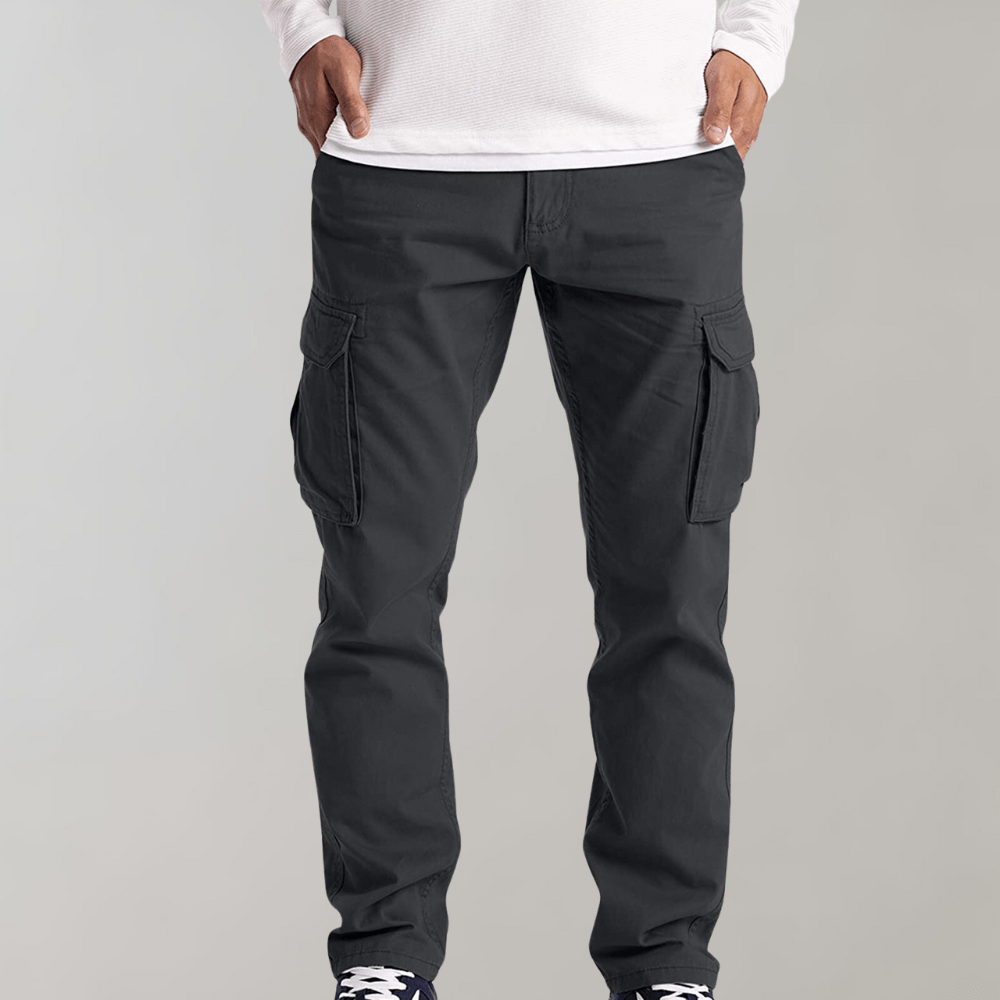 Leichte Cargo-Hose Fashion Men Pants Cargo All-year Von Alder Grau S 