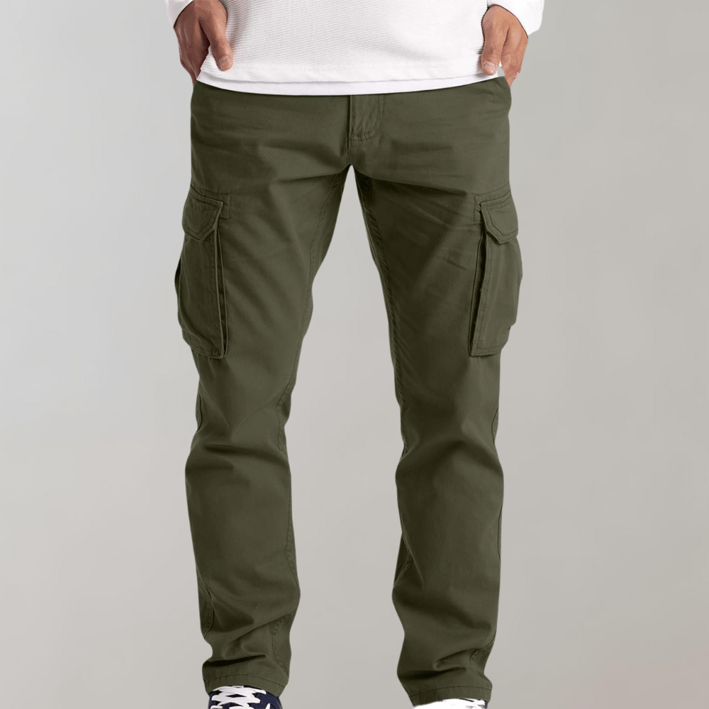 Leichte Cargo-Hose Fashion Men Pants Cargo All-year Von Alder Grün S 