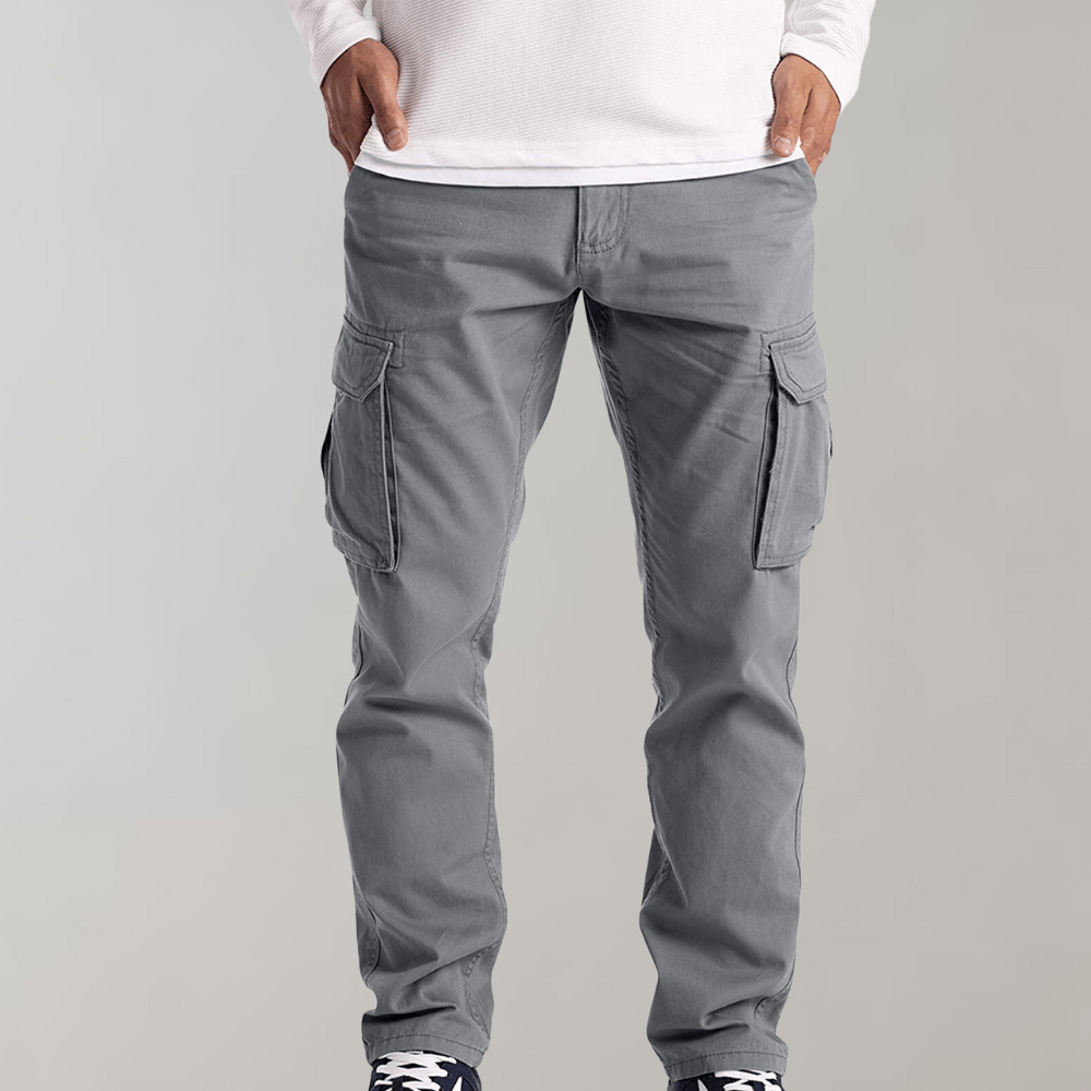 Leichte Cargo-Hose Fashion Men Pants Cargo All-year Von Alder Hellgrau S 