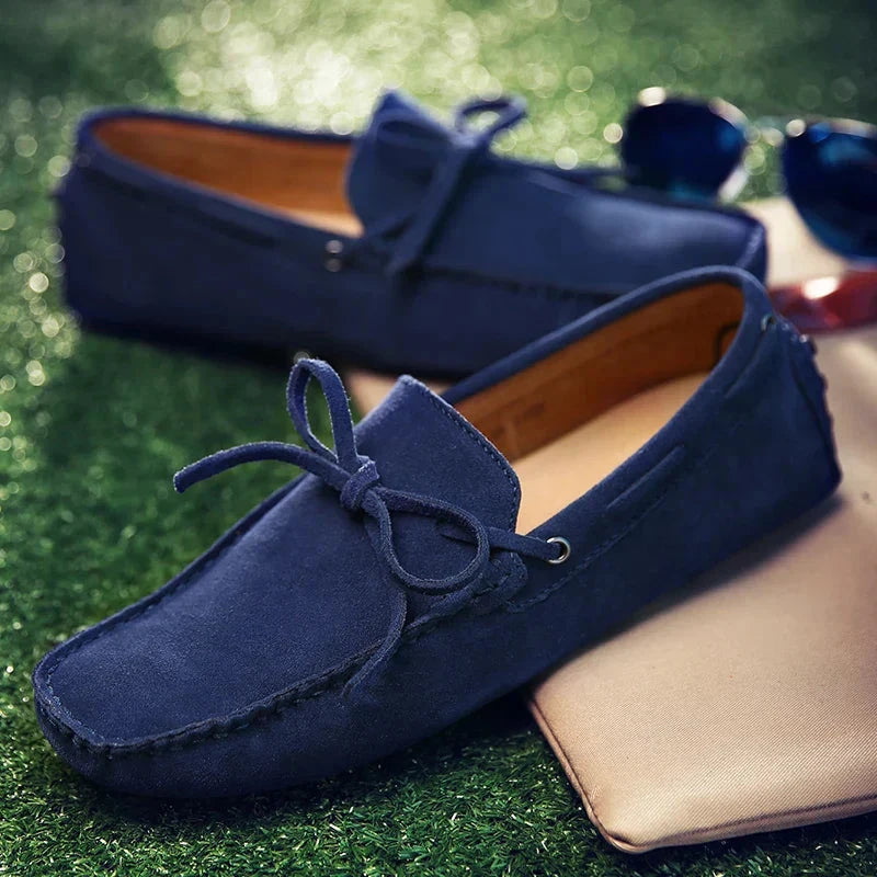 Leichte Wildleder-Loafer Leichte Wildleder-Loafer Von Alder Dunkelblau 38 