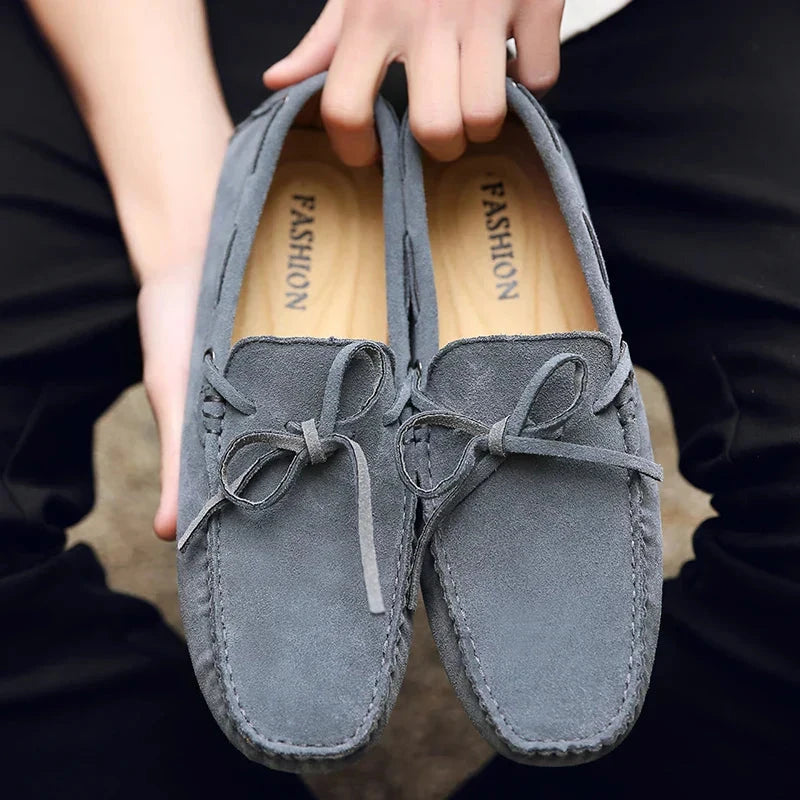 Leichte Wildleder-Loafer Leichte Wildleder-Loafer Von Alder Grau 38 