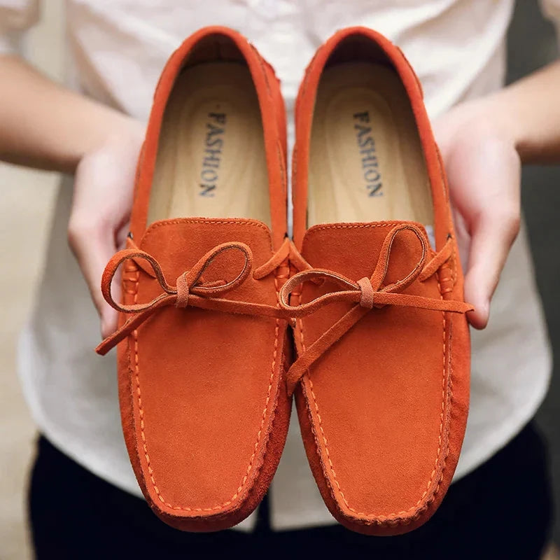 Leichte Wildleder-Loafer Leichte Wildleder-Loafer Von Alder Orange 38 