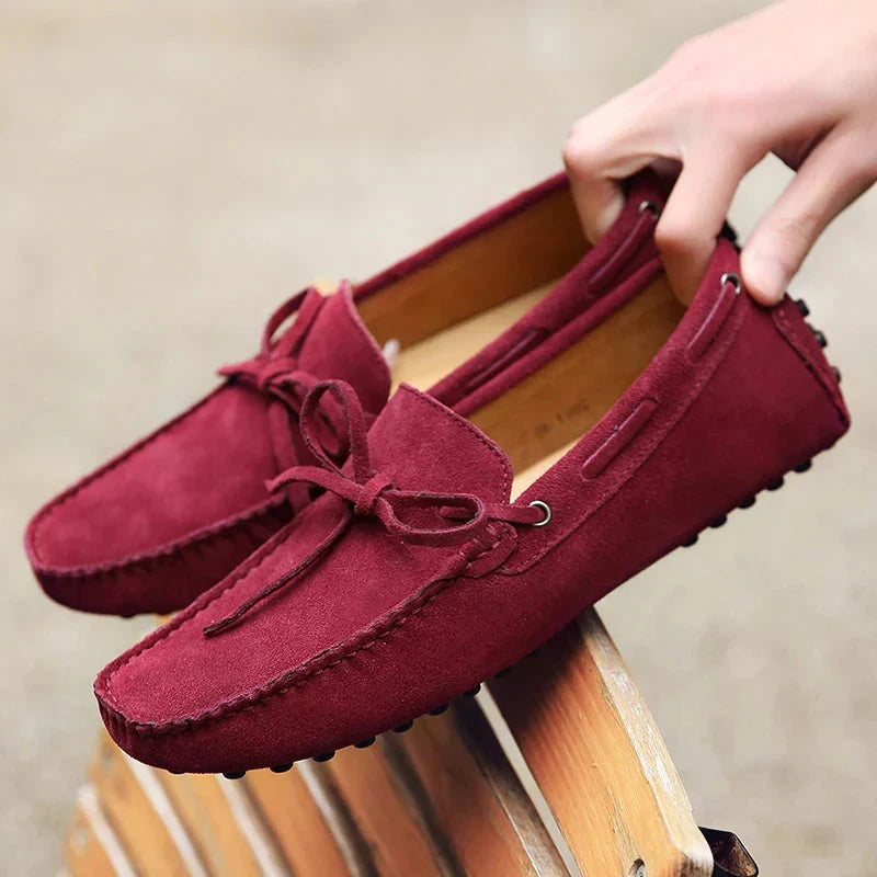 Leichte Wildleder-Loafer Leichte Wildleder-Loafer Von Alder Rot 38 