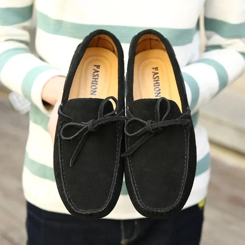Leichte Wildleder-Loafer Leichte Wildleder-Loafer Von Alder Schwarz 38 