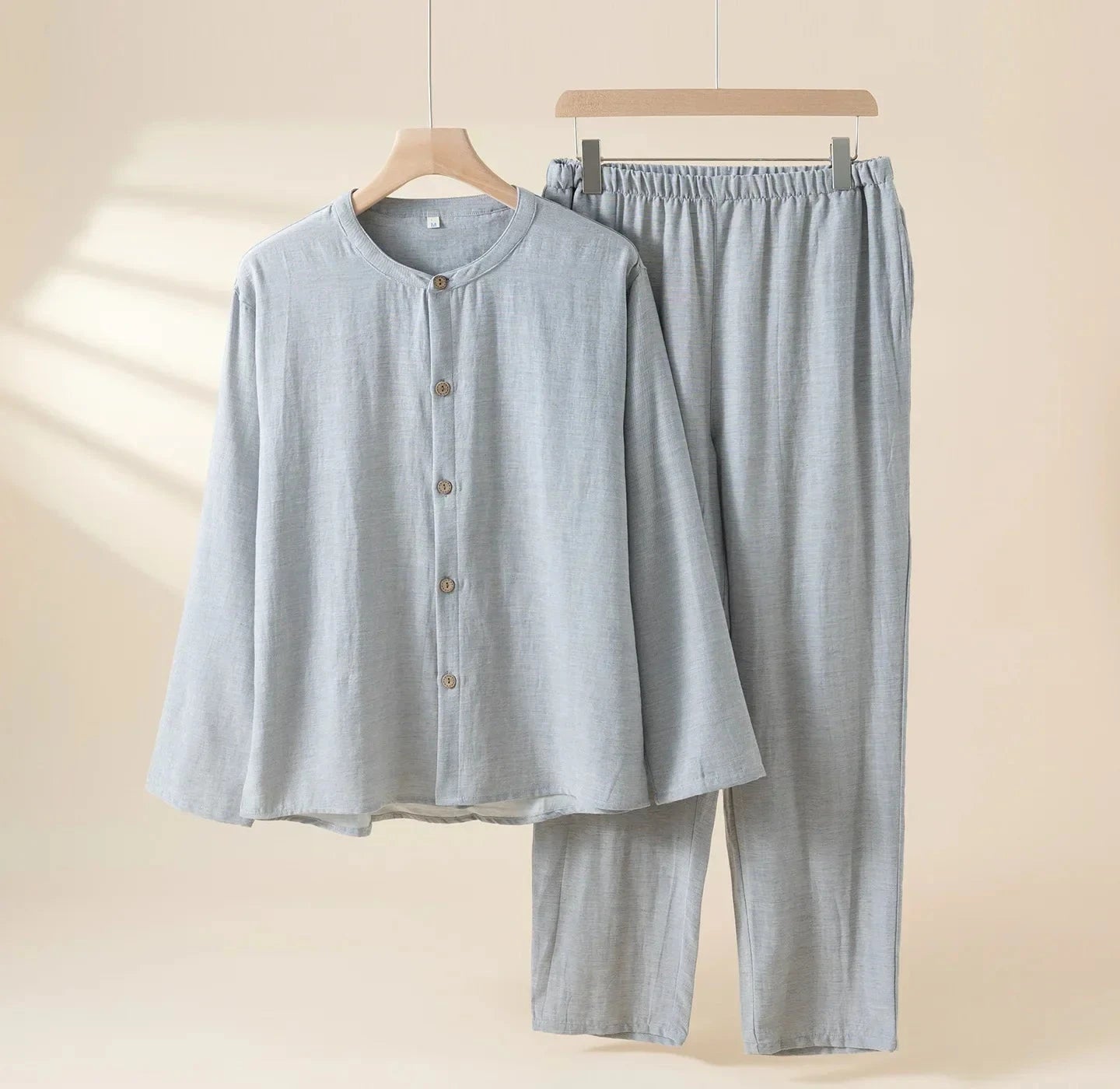 Leichtes Leinen-Set Von Alder Blau M 