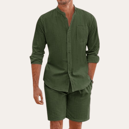 Leinen Sommer-Set Leinen Sommer-Set Von Alder Grün S 