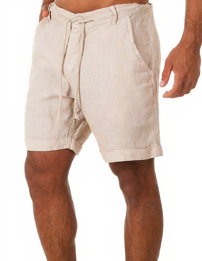 Leinen Sommer-Shorts Leinen Sommer-Shorts Von Alder Beige S 
