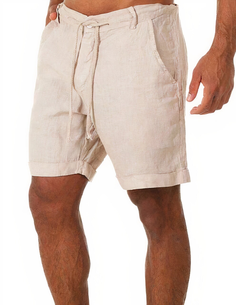 Leinen Sommer-Shorts Leinen Sommer-Shorts Von Alder Beige S 