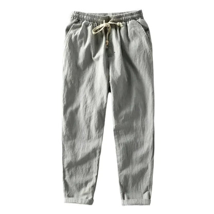 Leinenhose Von Alder Hellgrau M 