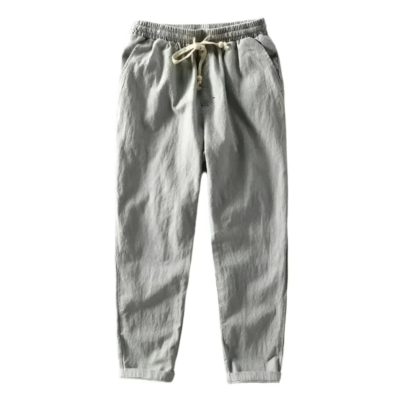 Leinenhose Von Alder Hellgrau M 