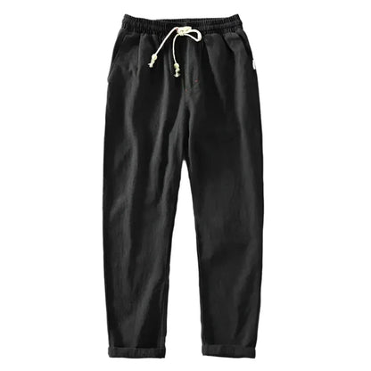 Leinenhose Von Alder Schwarz M 
