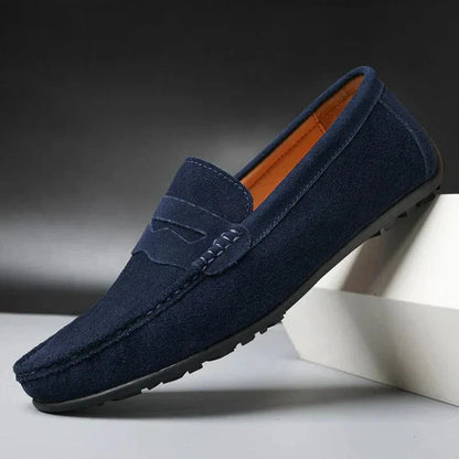 Lorenzo Wildleder Slipper Von Alder Marineblau 38 