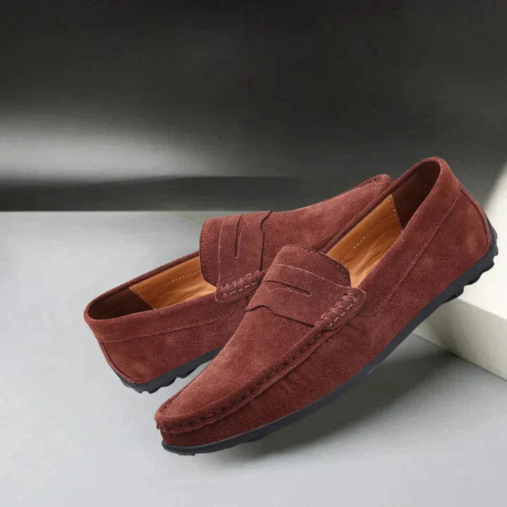 Lorenzo Wildleder Slipper Von Alder Rot 40 
