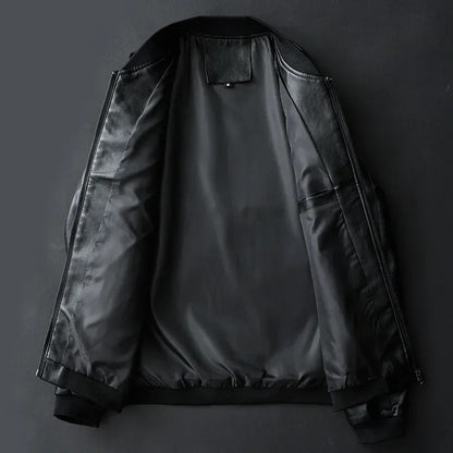 Leder Bikerjacke