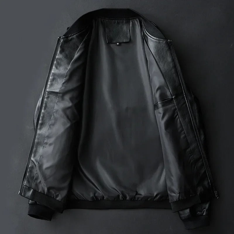 Leder Bikerjacke